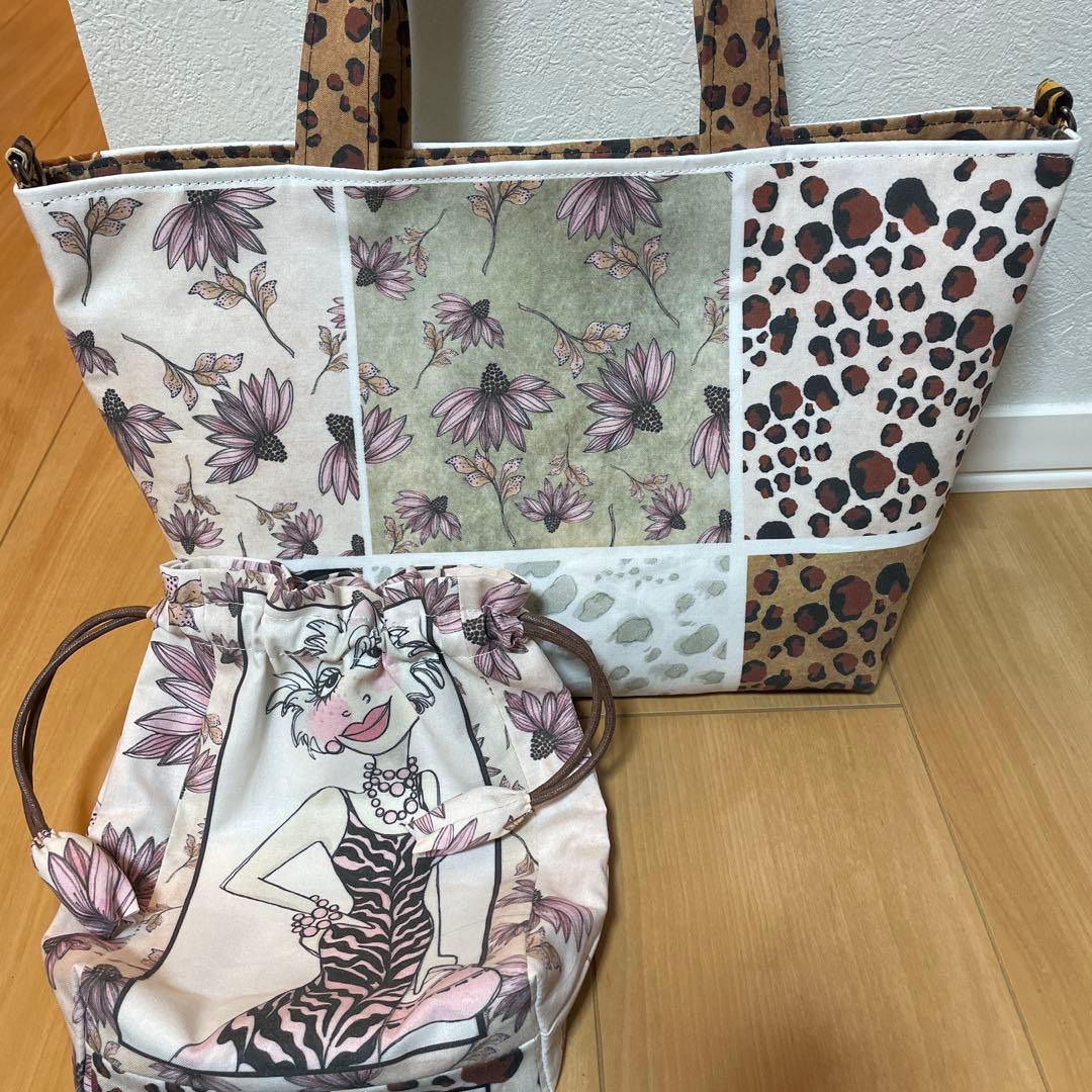 特価長財布　やりくり財布　ハンドメイド　トートバッグ　ハンドメイドロラライハリス