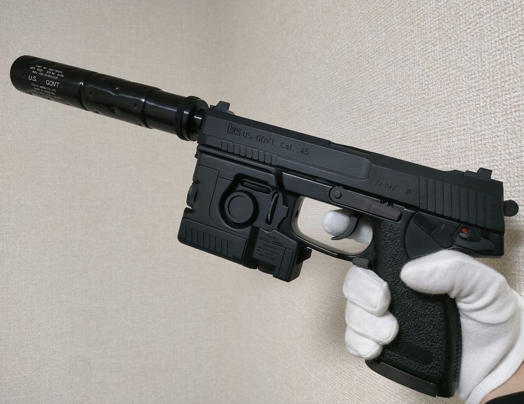 【美品】 東京マルイ SOCOM Mk23 サイレンサー LAM ガスガン