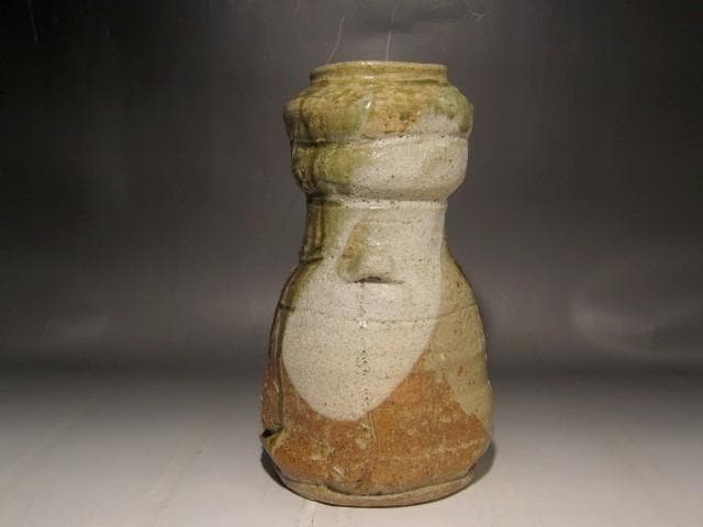 林英二　美濃伊賀花入　堀内流十二代兼中斎　宗完花押の逸品 r443