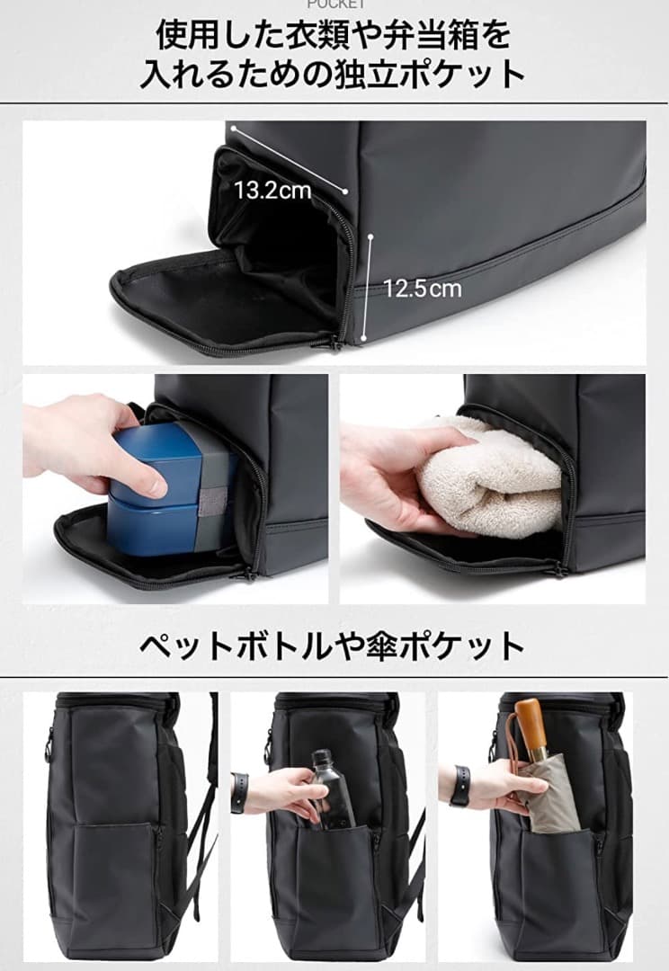 【未使用タグ付き】Evoon マルチスクエアリュック 401
