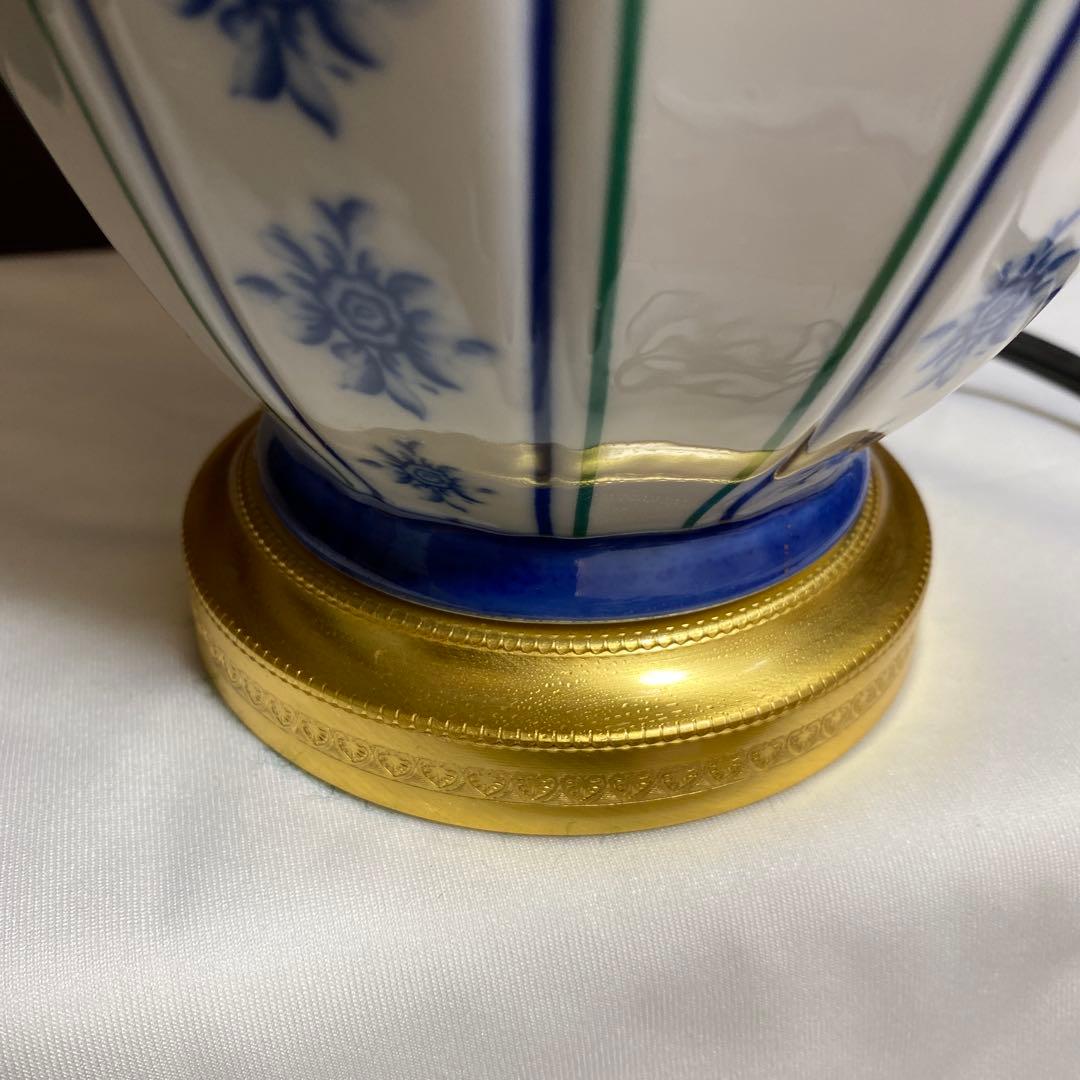 イタリア アンティーク 陶器 テーブルライト テーブルランプ スタンドライト