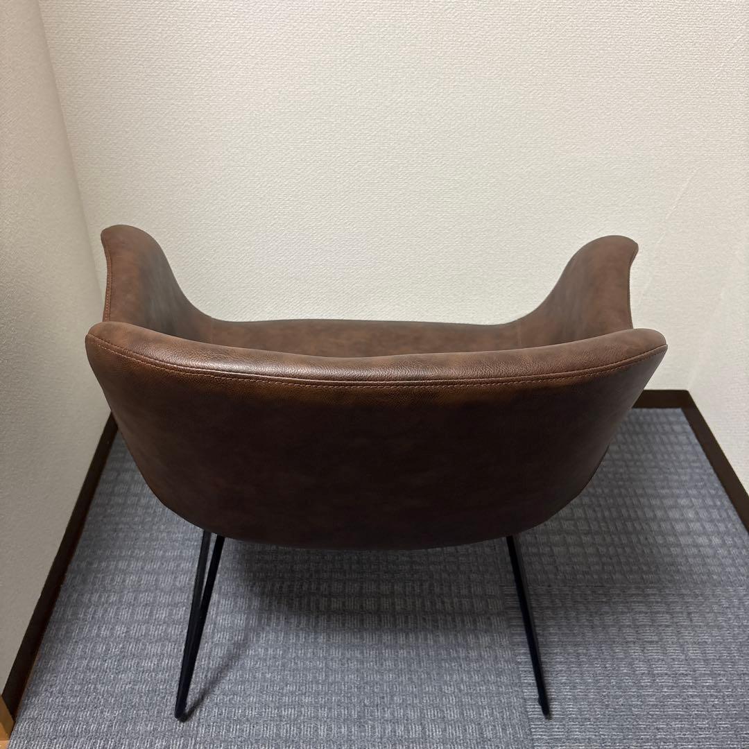 a.depeche(アデペシュ) パニッシュ　ラウンジチェア　ブラウン　椅子　1