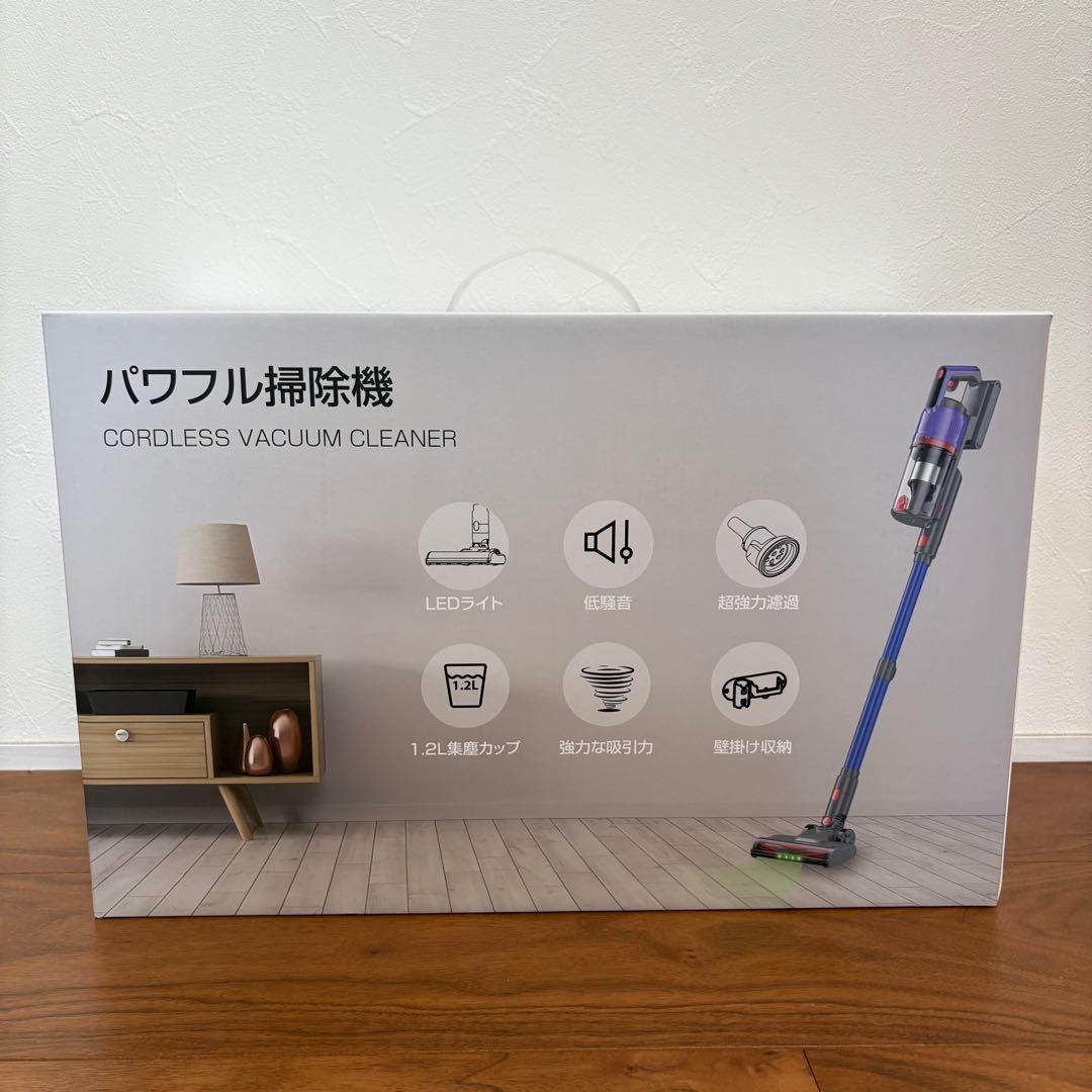 強力吸引　コードレス　掃除機　LED搭載　自立式　急速充電　PSE認証