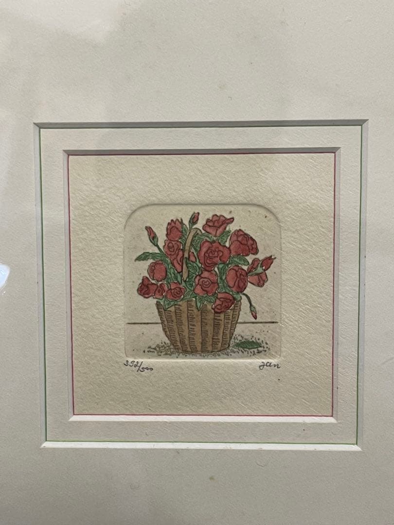 額装 絵画 花の絵 マルチーナ・ヤン アート作品 インテリア