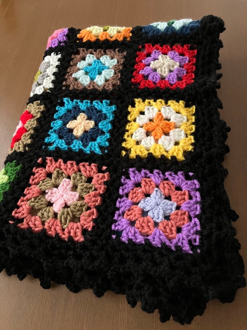 手編みブランケット　マルチカバー