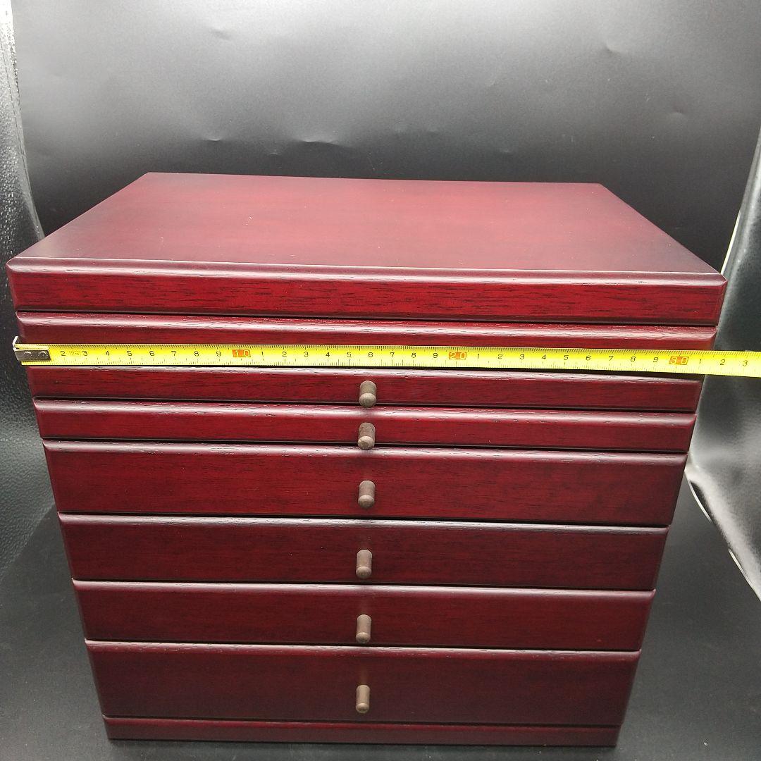 木製 ジュエリーケース 宝石箱 7引き出し アクセサリーボックス