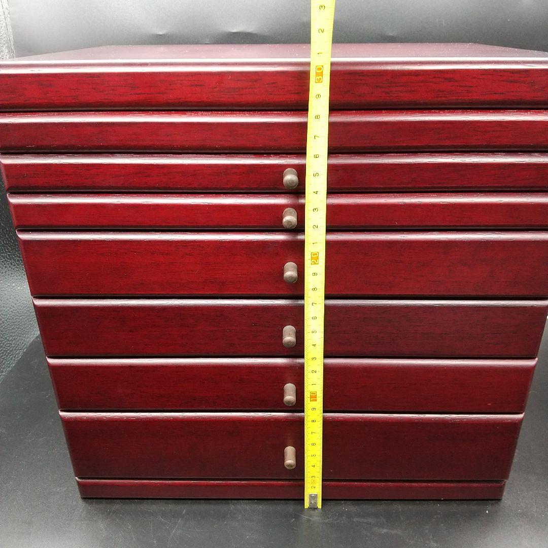 木製 ジュエリーケース 宝石箱 7引き出し アクセサリーボックス