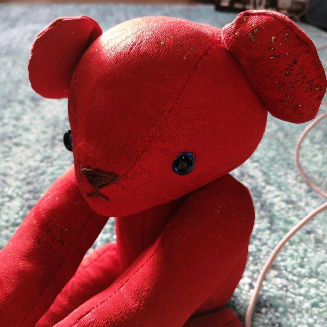 着物リメイク　テディベア