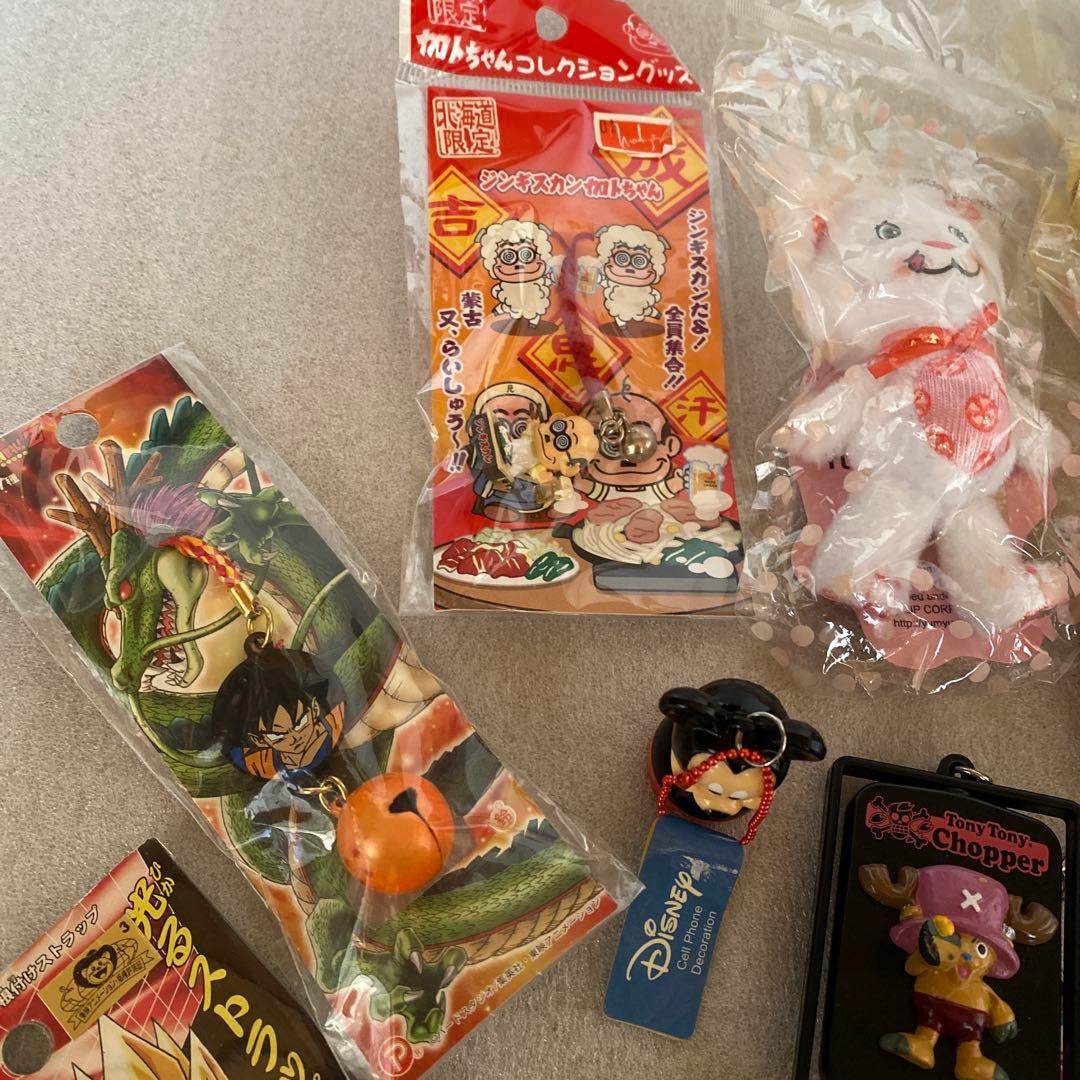 まとめ売り…ドラゴンボール他キャラクター ストラップ セット 、ビリケン他多数