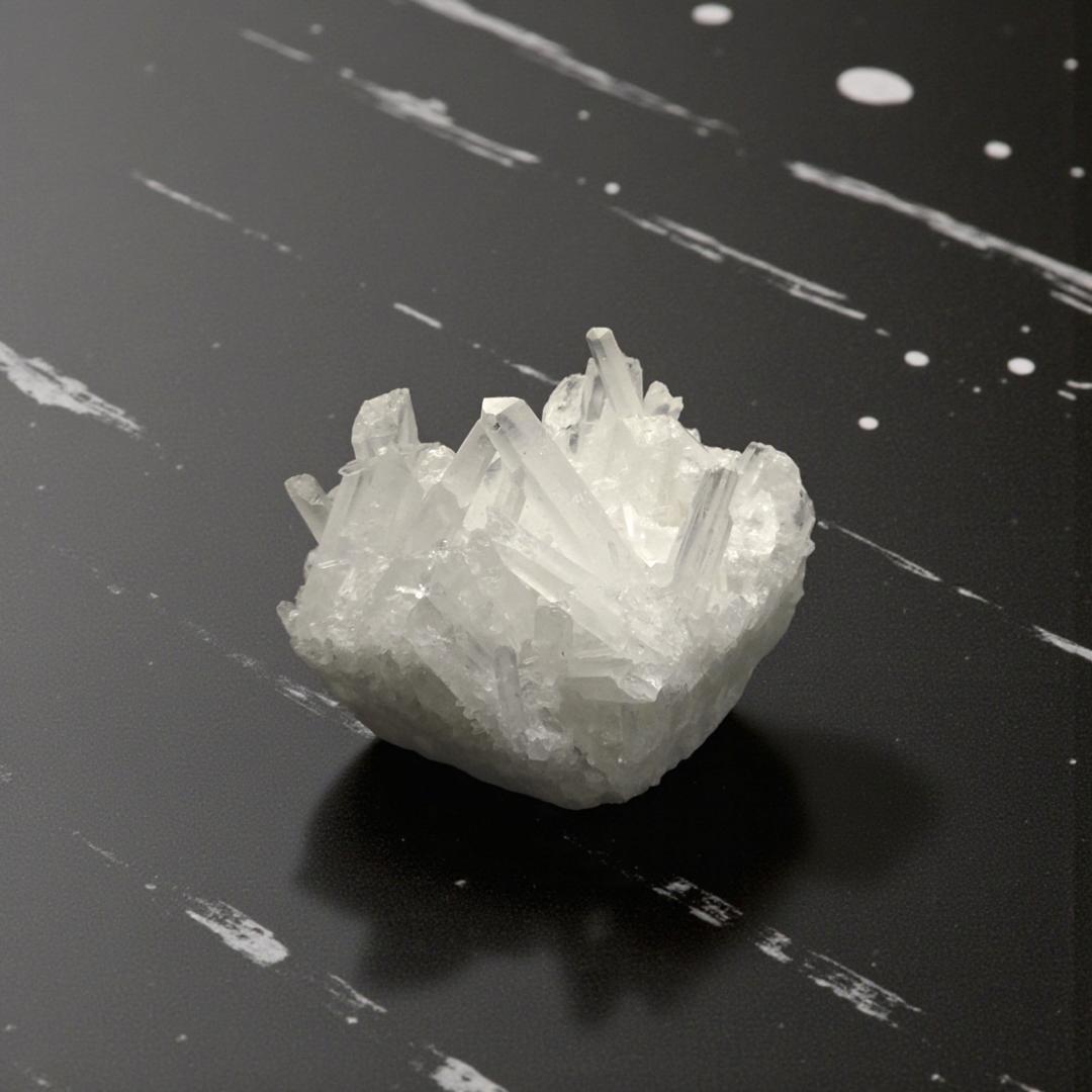 計1kg級 天然 水晶 クラスター 2個セット 原石 浄化 置物 黒箱付き