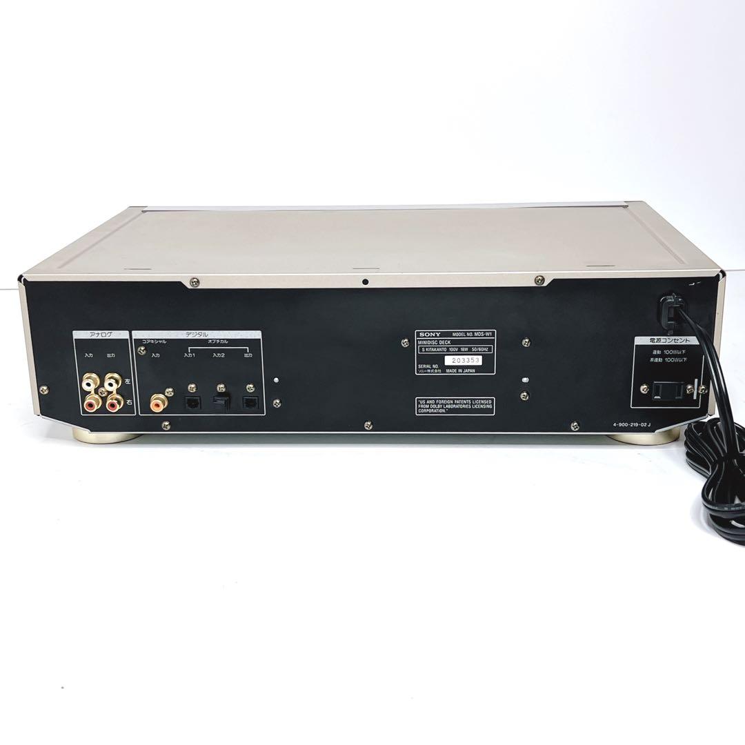 【美品・動作品】SONY MDS-W1 MDデッキ　動作良好