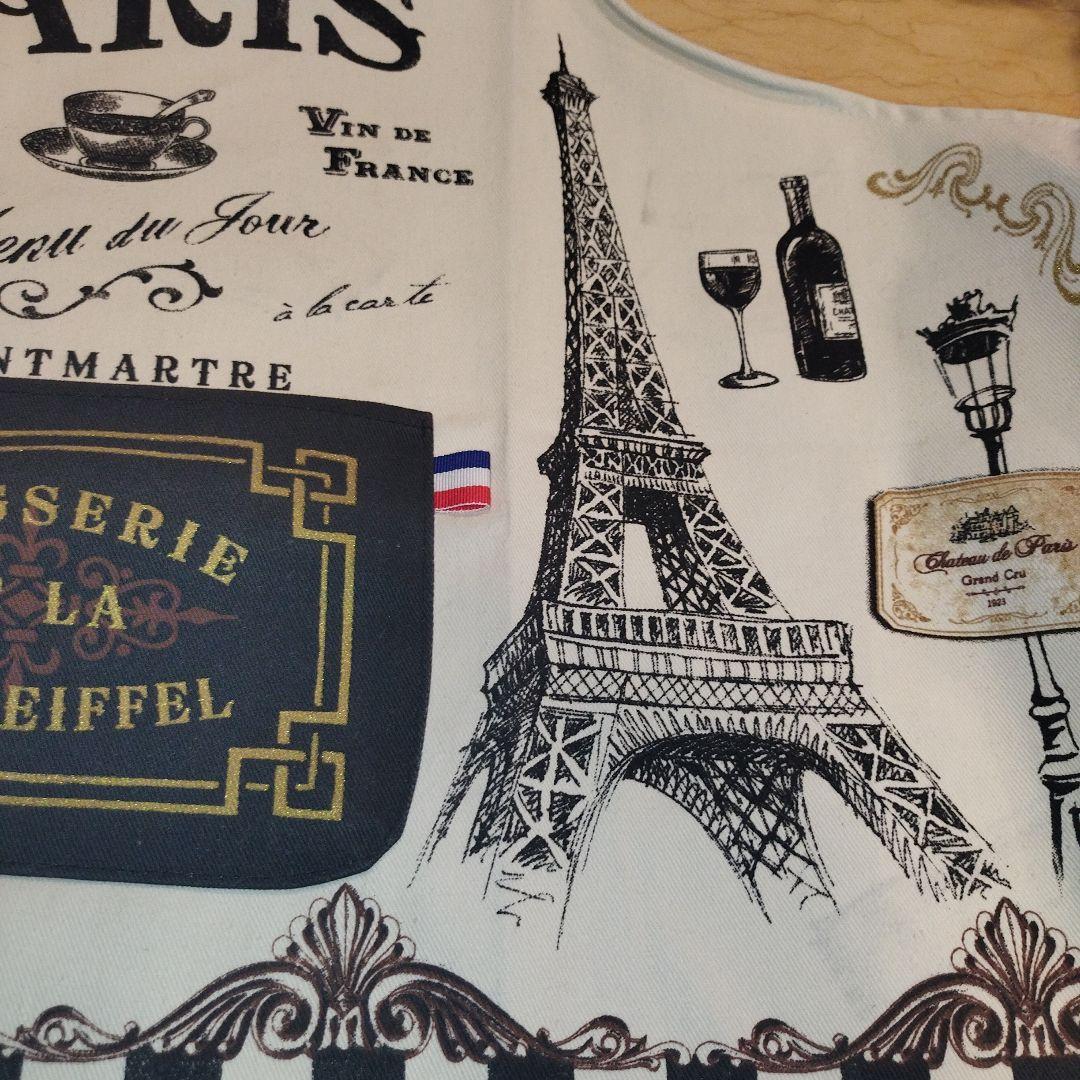 パリ　ビストロ　カフェ　エプロン　フランス直輸入　新品