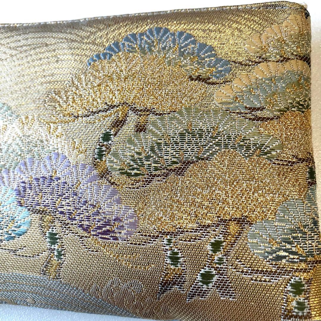 【ゆあ】着物帯リメイク　ミニポーチ 10個セット（58）