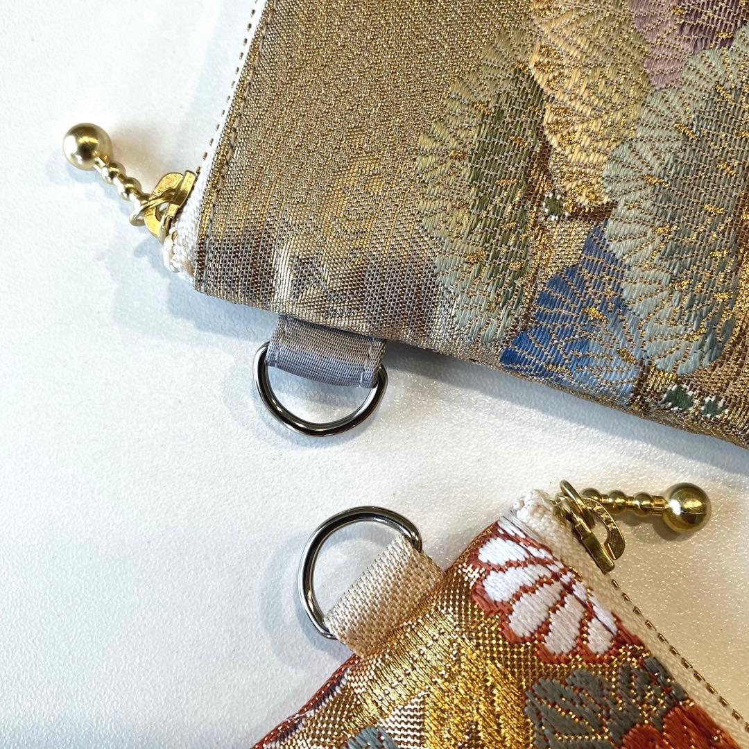 【ゆあ】着物帯リメイク　ミニポーチ 10個セット（58）