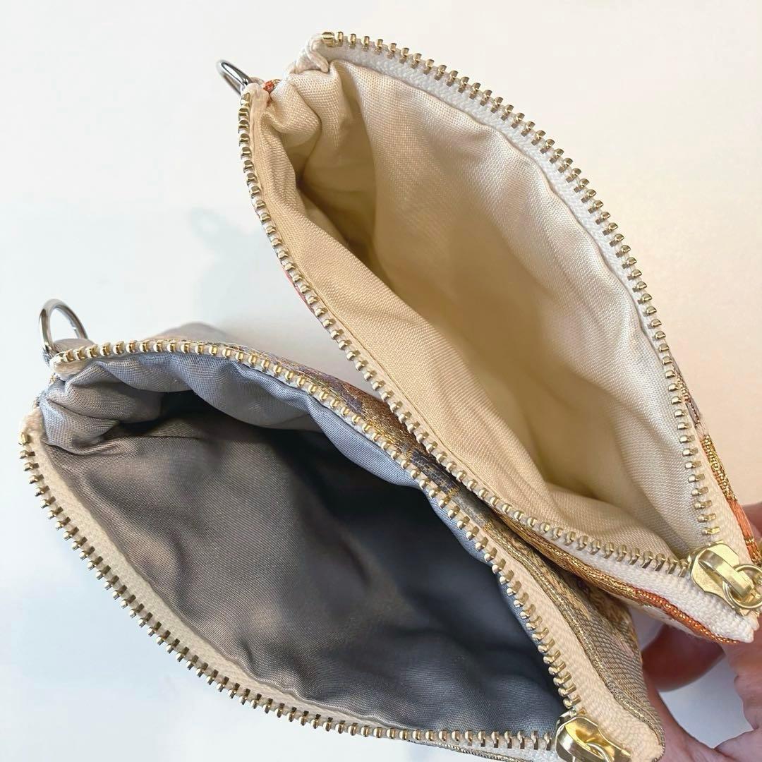 【ゆあ】着物帯リメイク　ミニポーチ 10個セット（58）