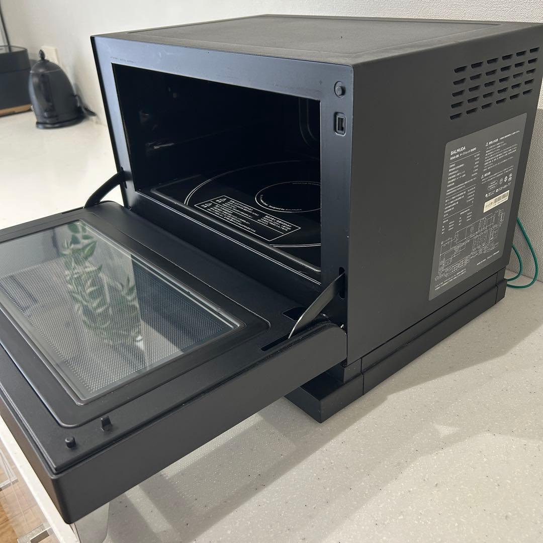 [ジャンク品] BALMUDAオーブンレンジ ブラック(エラーE04)2018年