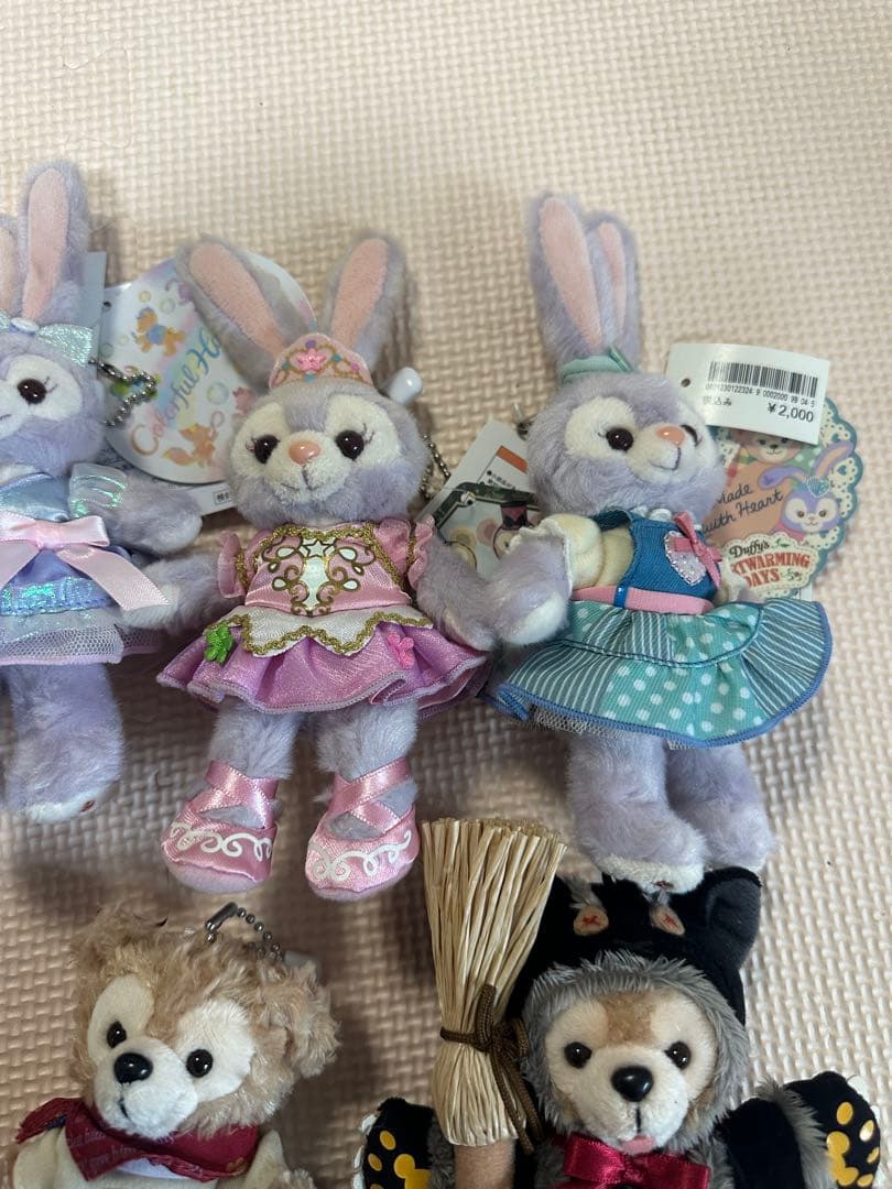 ウサギとクマのぬいぐるみ・マスコット 11体セット
