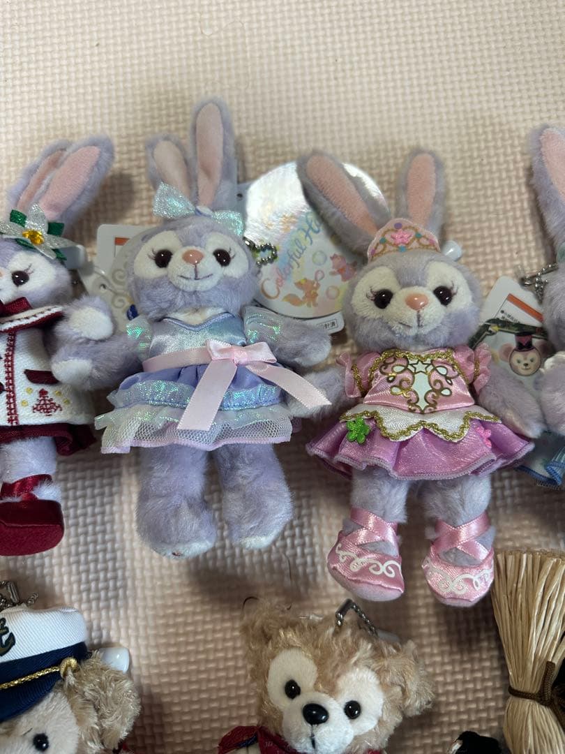 ウサギとクマのぬいぐるみ・マスコット 11体セット