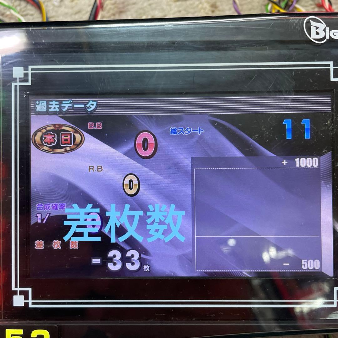 送料込みone Aビッグウォーズ5インチ差枚数表示スランプグラフ搭載
