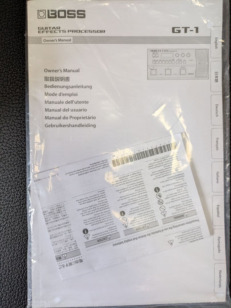BOSS GT-1 マルチエフェクター PSA-100S(アダプター) セット