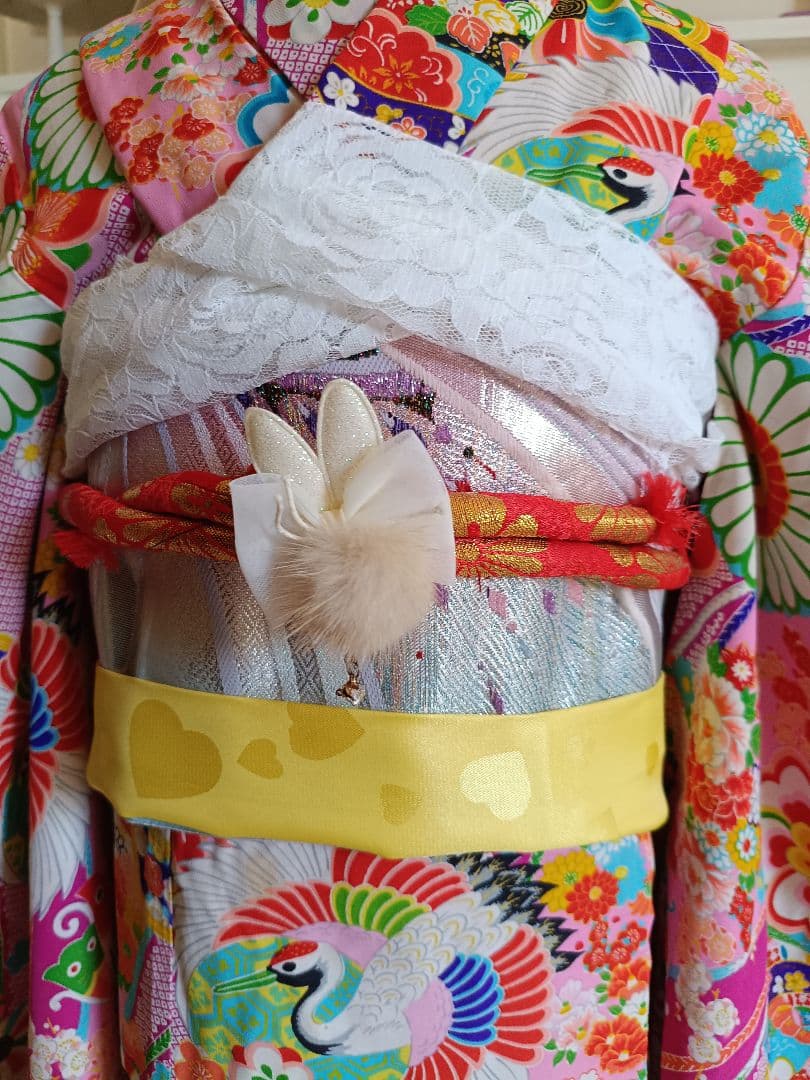 アンティークピンクの着物単品