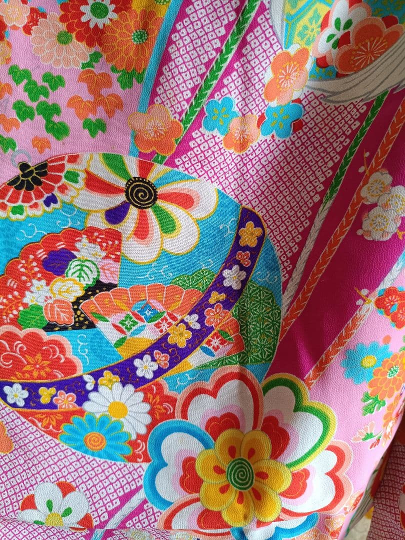 アンティークピンクの着物単品