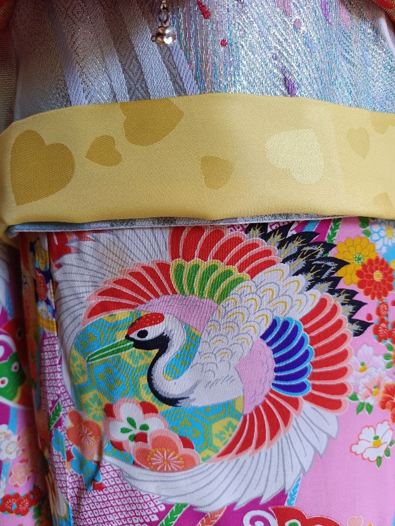 アンティークピンクの着物単品