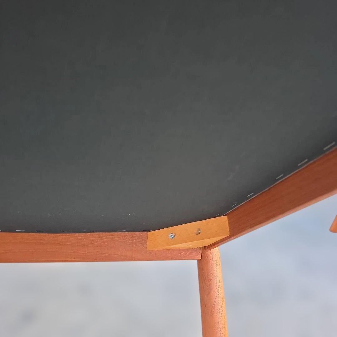 ナ*ニ様 日田工芸 ヴィンテージ チーク無垢材×本革 アームチェア ダイニング