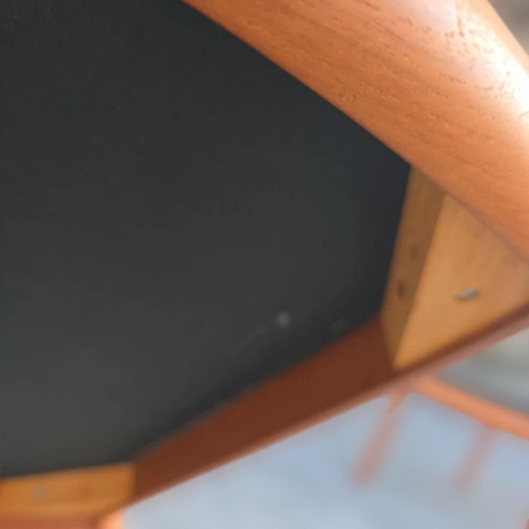 ナ*ニ様 日田工芸 ヴィンテージ チーク無垢材×本革 アームチェア ダイニング