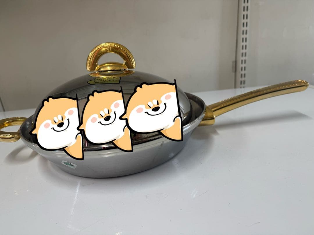 CLADEX 18-10 ステンレス 両手鍋 三層構造 業務用レベル 蓋付き美品