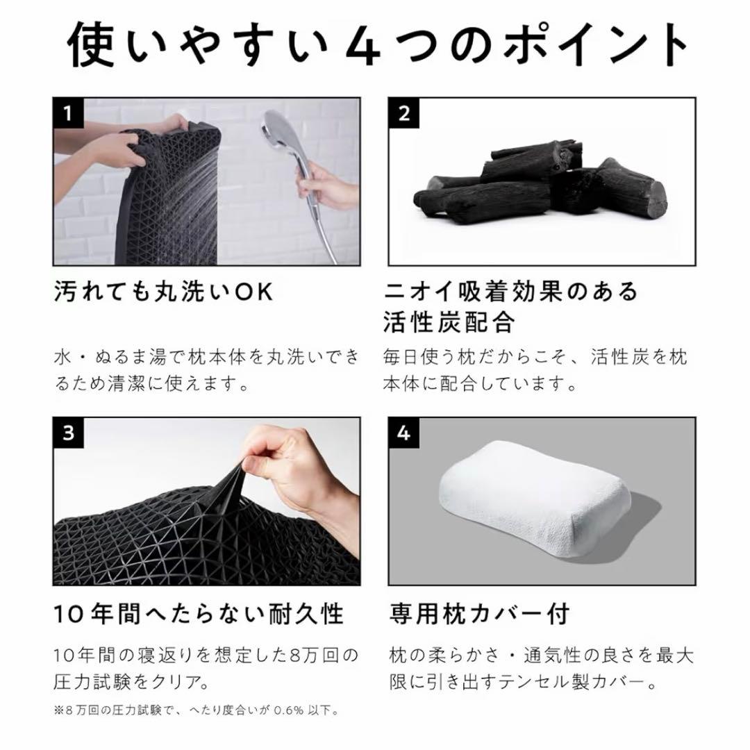 ヒツジのいらない枕 テンセル枕カバー付 丸洗いOK 低め枕 ファイバー枕 通気性