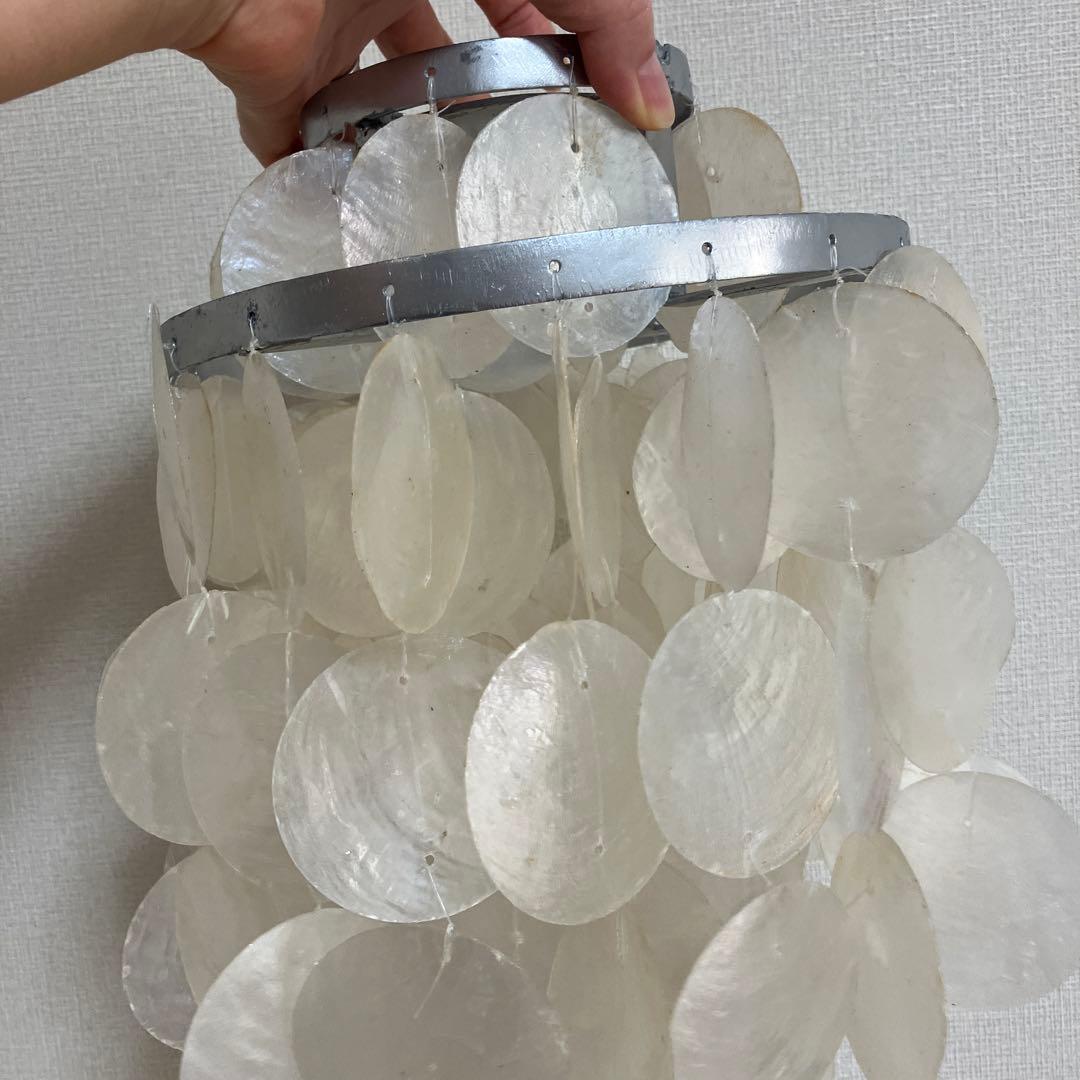 貝　シーリングライト　シェルライト　照明枠