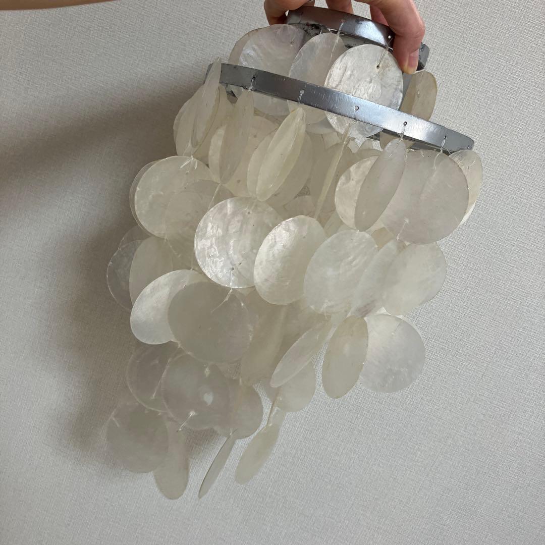 貝　シーリングライト　シェルライト　照明枠