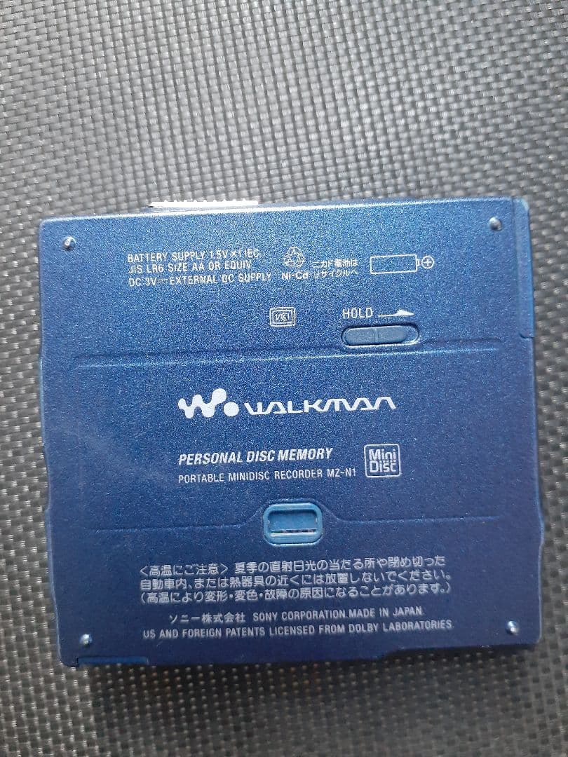 ジャンク SONY ソニー MD WALKMAN MZ-N1 青 ウォークマン