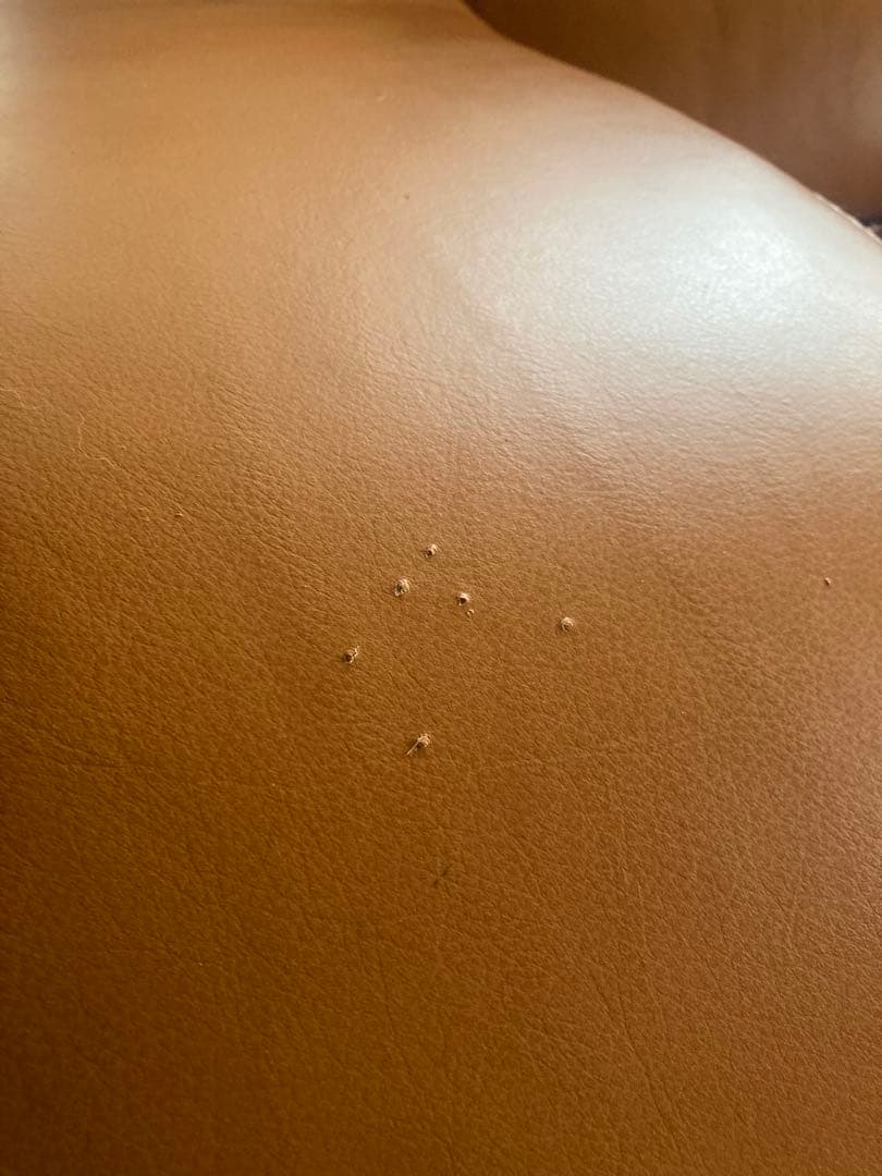 LURKEY　ラルーキー　キャメル色レザー3人掛けソファ