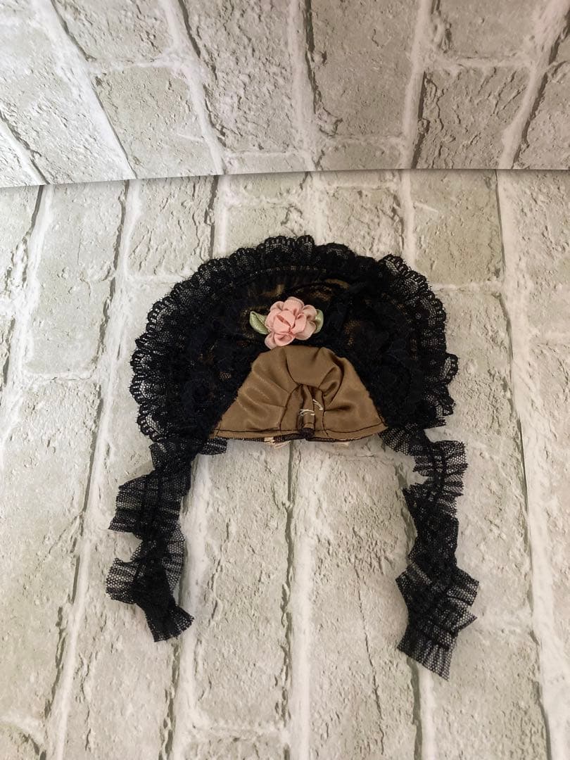 リカちゃんドレス22㎝ドールボンネット付きドレスハンドメイド