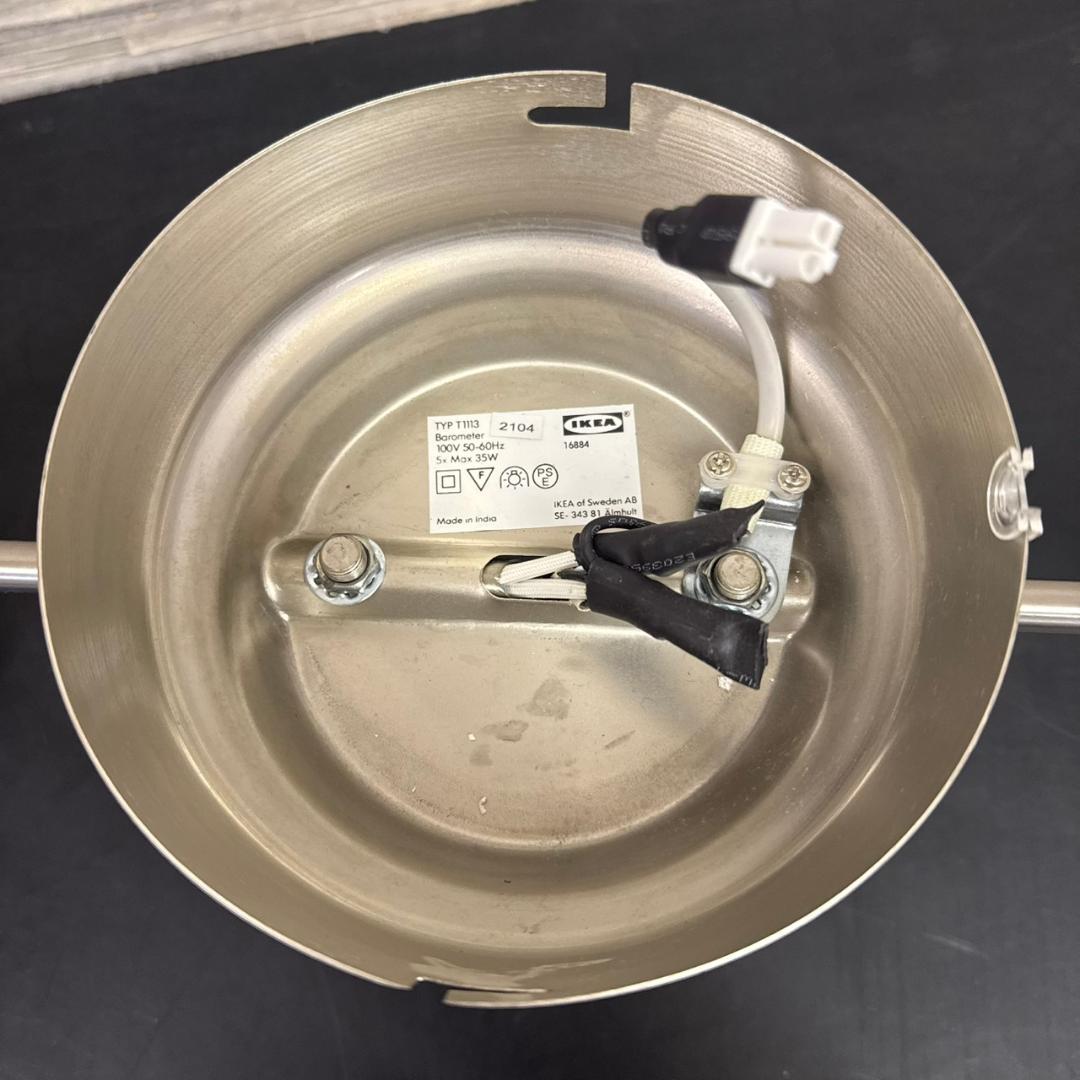 ☆IKEA　バロメーテル　シーリングトラック スポットライト5個　天井照明