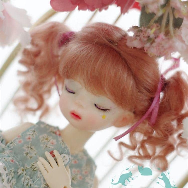 WY605 BJD 1/3 人形 ドール ウィッグ カツラ 耐熱 ハンドメイド