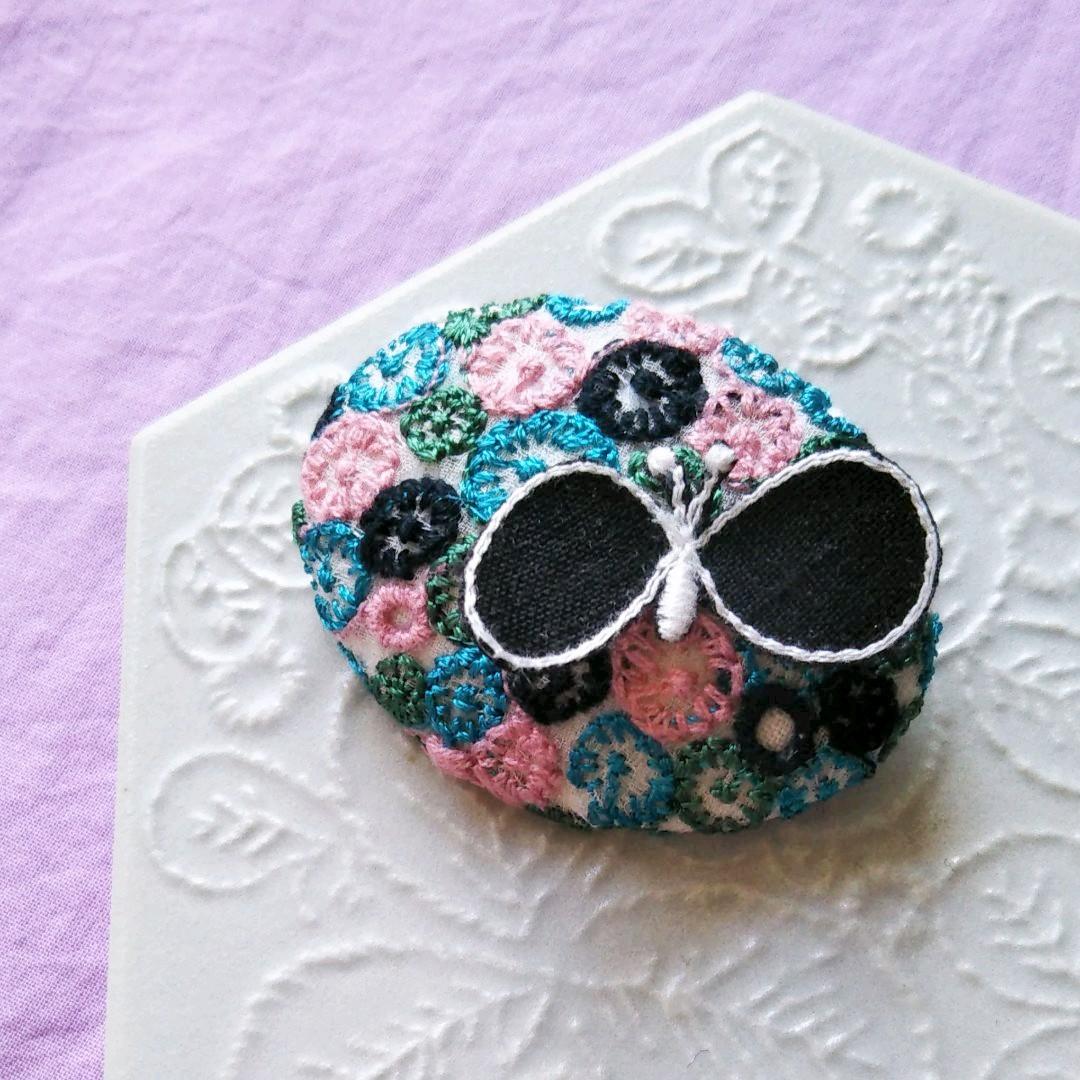 ✨まっこ様お取置き✨⑥9ミナペルホネン ハンドメイド ブローチアクセサリー