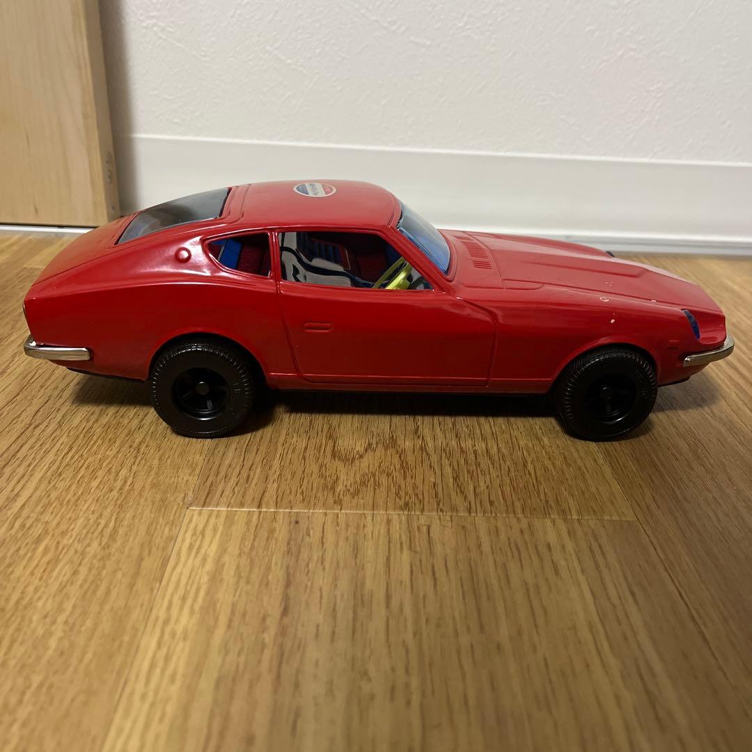 イチコー　ブリキ赤いフェアレディZ フリクションパワー　レトロブリキオモチャ