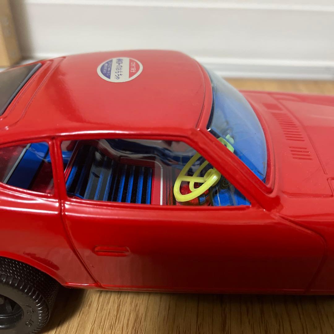 イチコー　ブリキ赤いフェアレディZ フリクションパワー　レトロブリキオモチャ