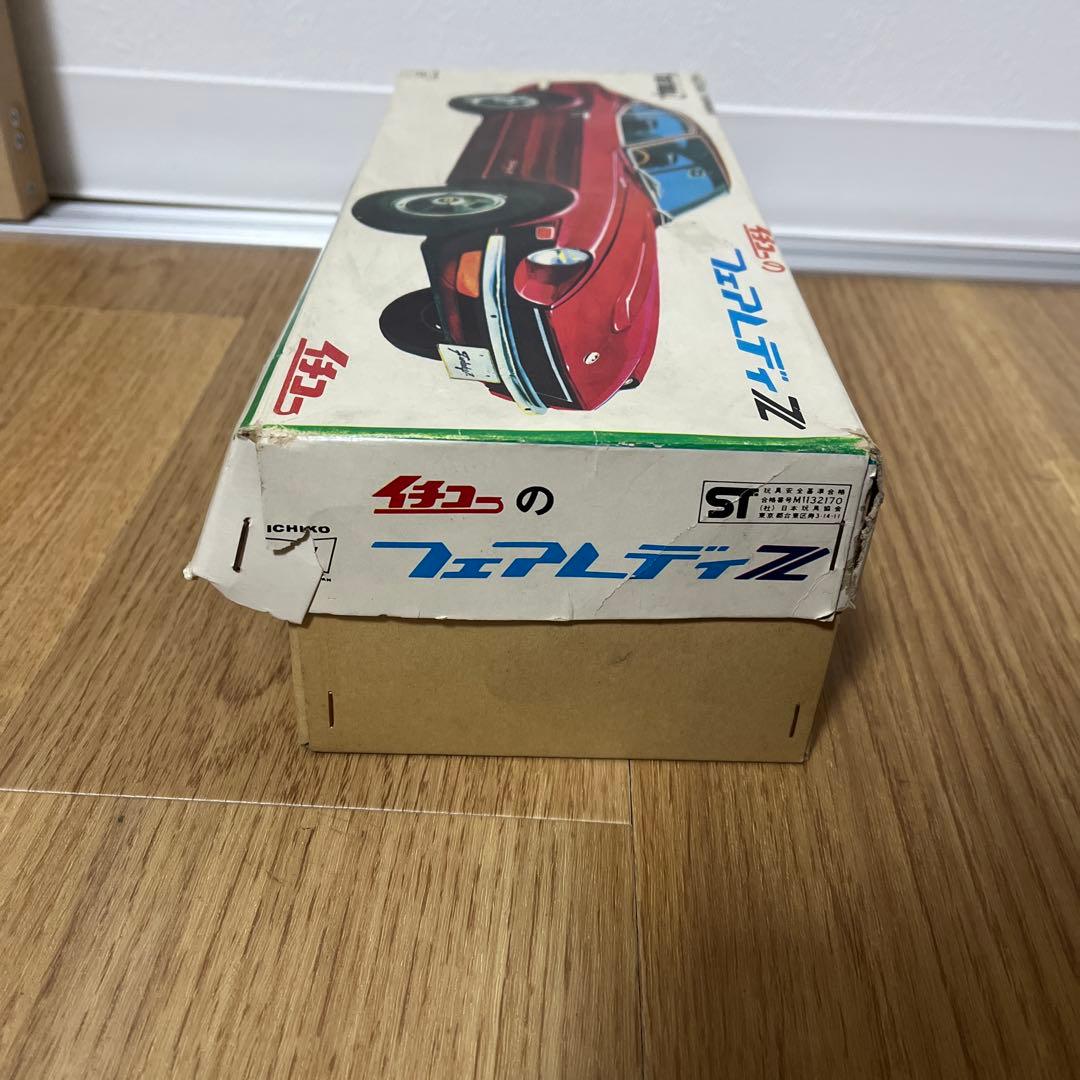 イチコー　ブリキ赤いフェアレディZ フリクションパワー　レトロブリキオモチャ