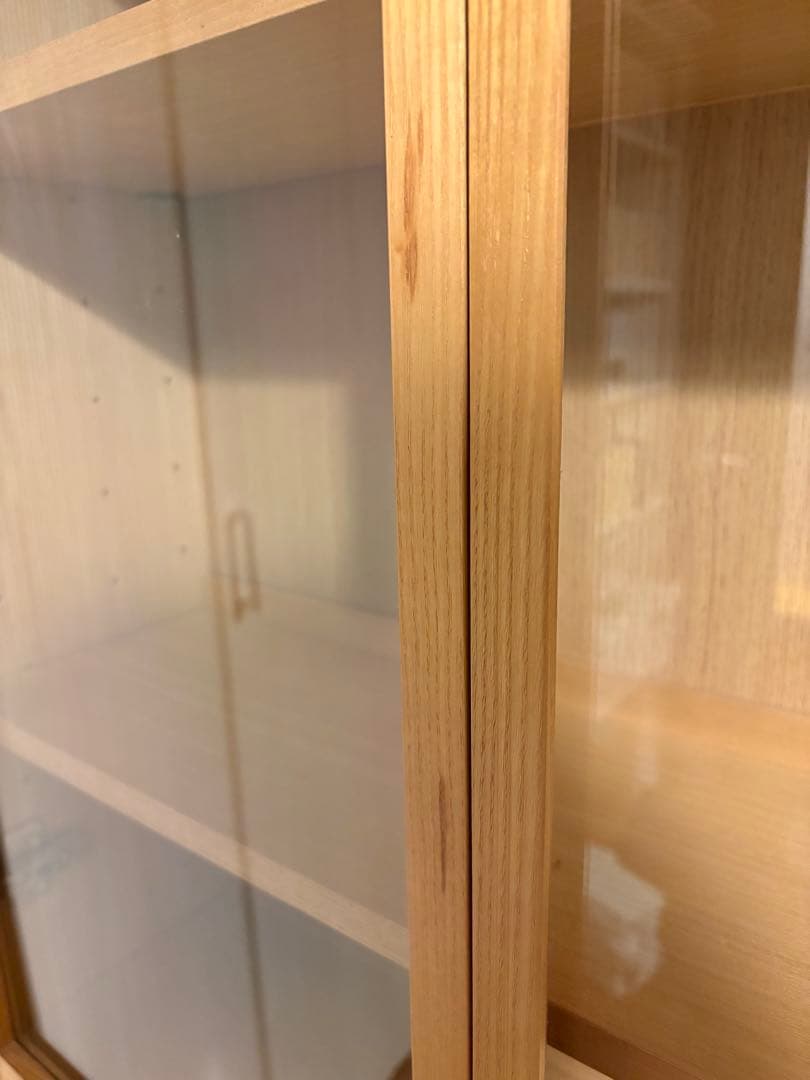 無印良品　組み合わせて使える木製収納　本棚　キャビネット　奥行約23cm