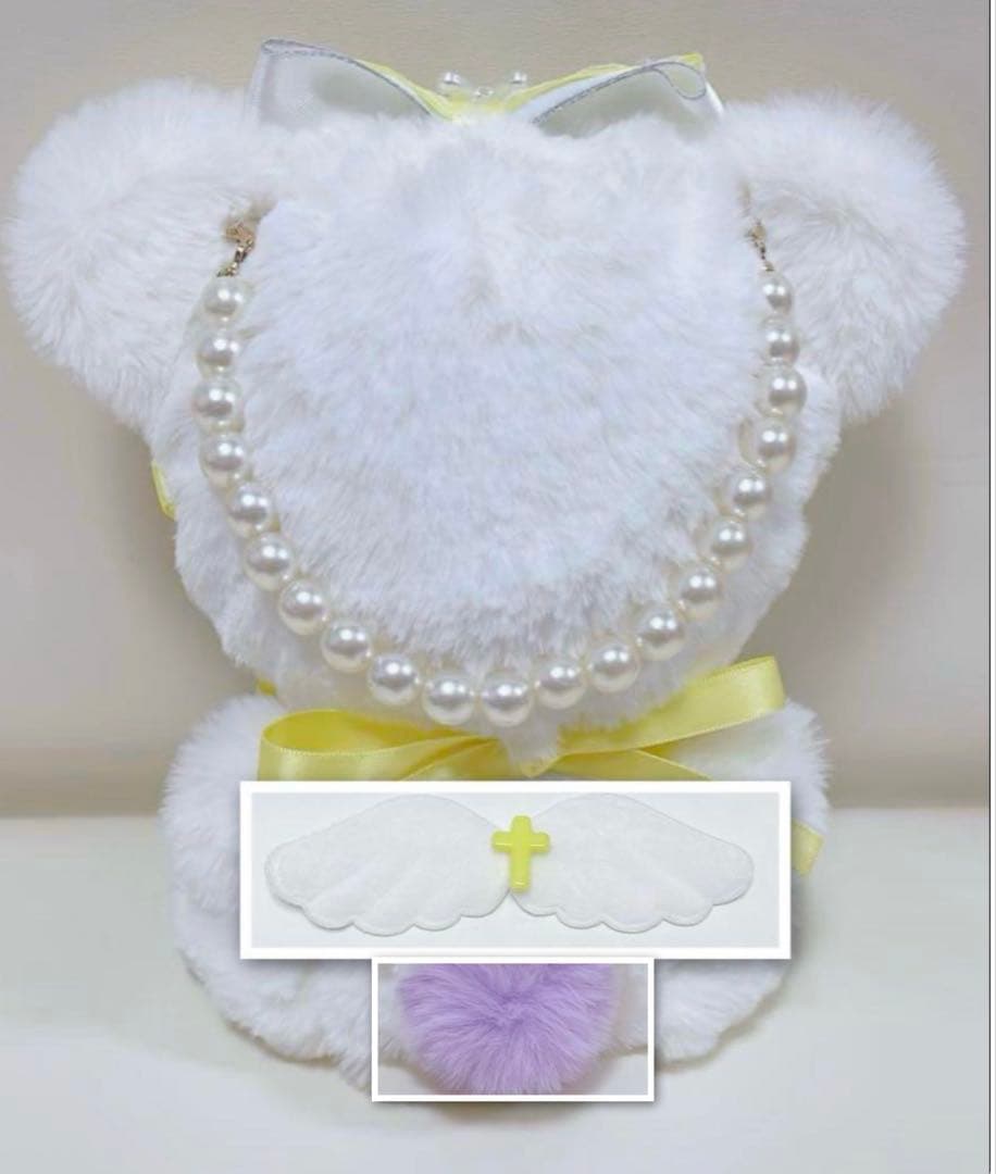 ♡ページ おすわり♥ぬい服♥17~18cm♥ねこ♥バックチャーム付き