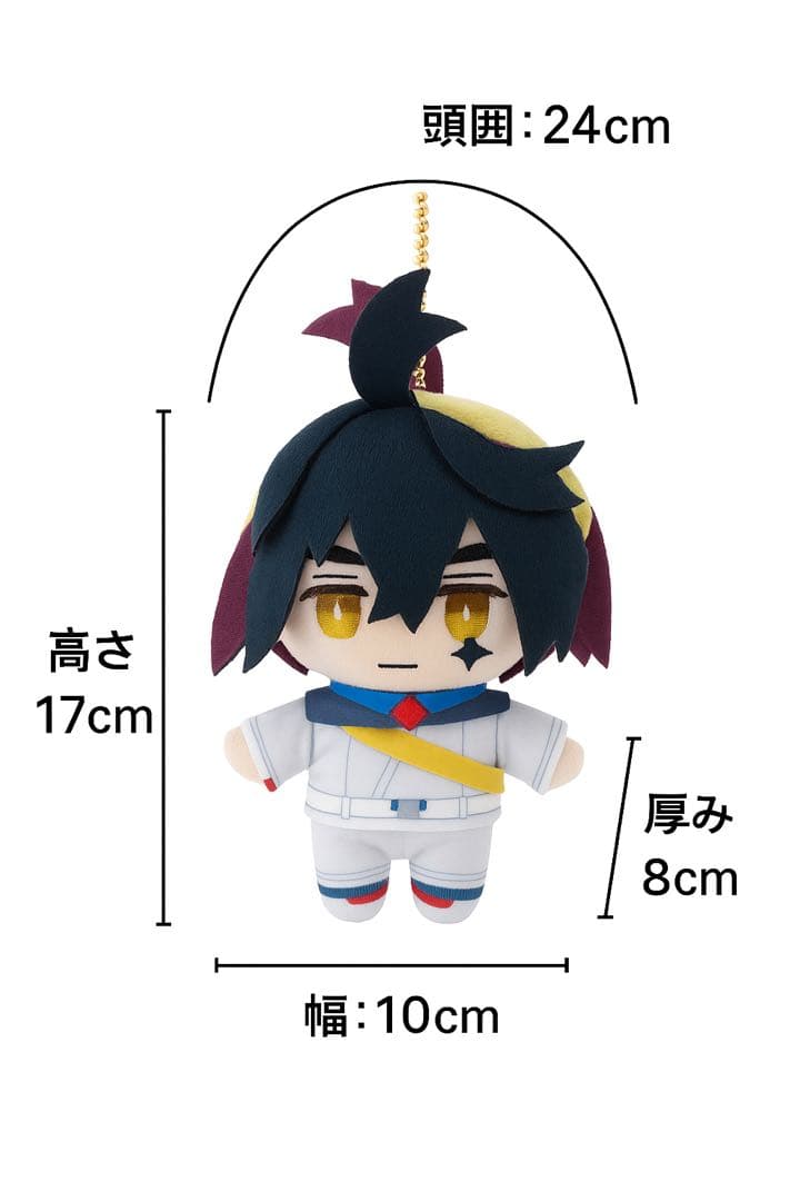 ♡ページ おすわり♥ぬい服♥17~18cm♥ねこ♥バックチャーム付き