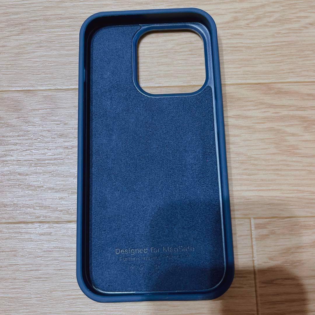 ❤️新品・未使用❤️iPhone15 pro スマホケース　紺色　リング