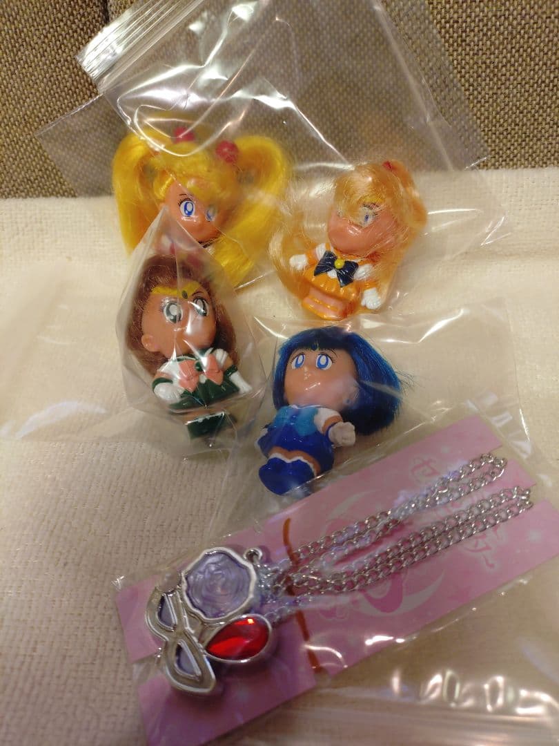 開封　当時モノ　セーラムーン　スタイリングセーラー（ソフビ）4種類セット特典アリ