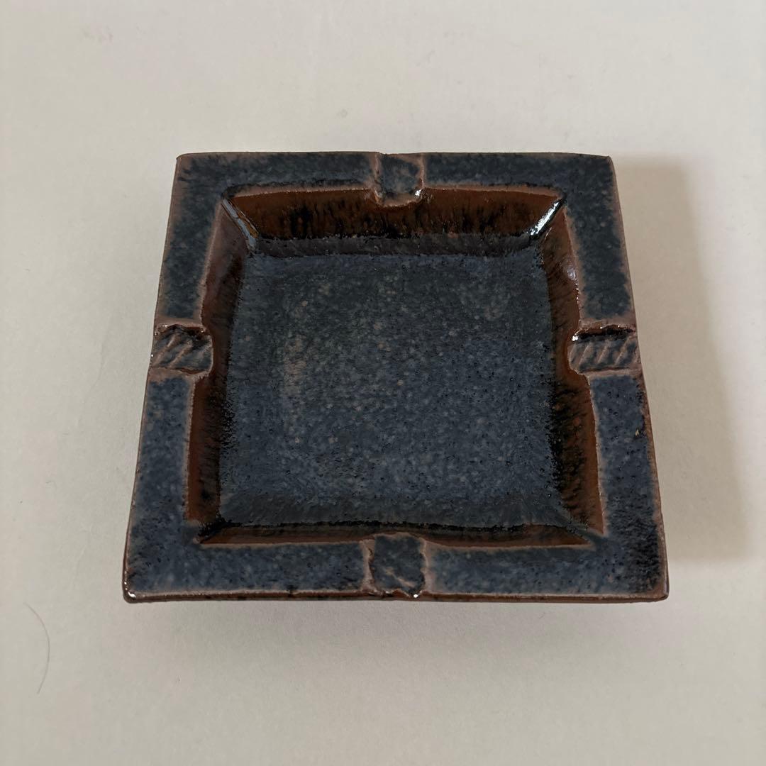 多々納弘光　出西窯　鉄鎖釉角鉢　民藝　角皿
