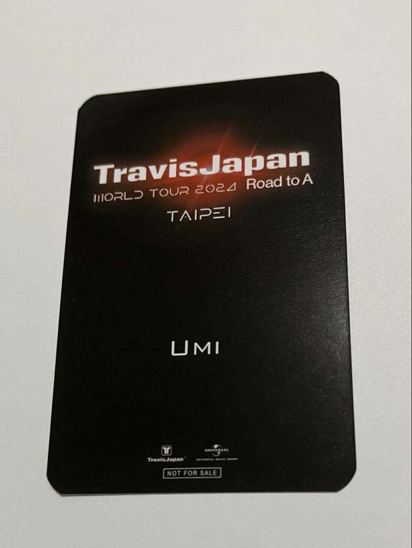 TravisJapan 中村海人 台湾台北 トレカ 2024