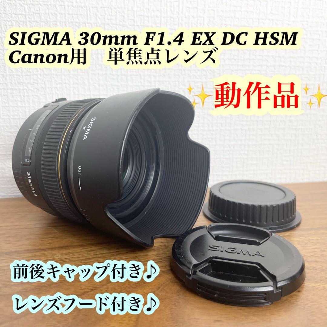 【動作品】SIGMA 30mm F1.4 EX DC HSM 後期型　Canon